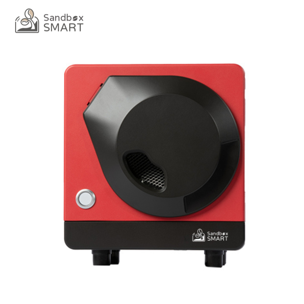Torrefazione elettrica di fagioli a fuoco diretto per uso domestico Nera Sandbox Smart Macchina per la torrefazione del caffè da casa con vassoio di raffreddamento fornita tramite l'app. 